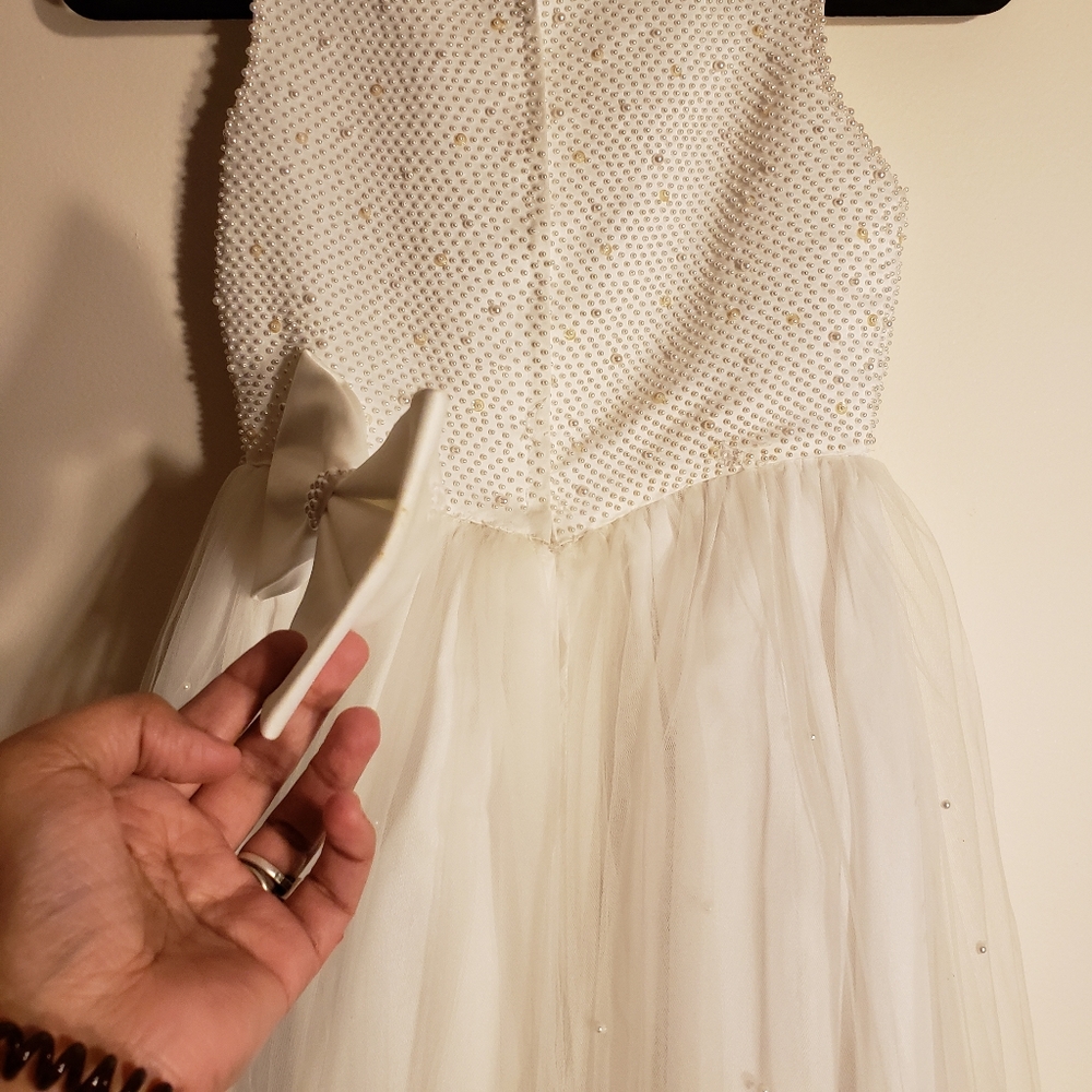LILACS & PEARLS BEADED DRESS - Picture 12 of 16